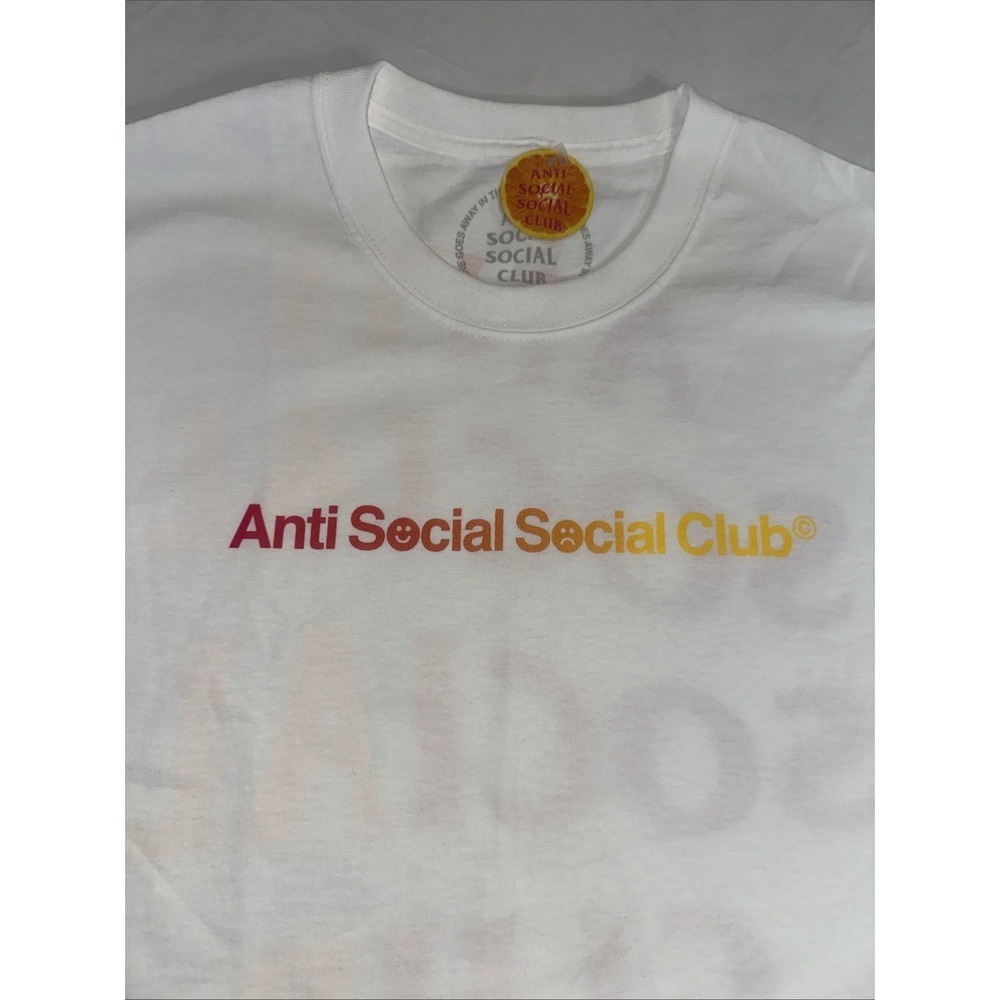 Anti Social Social Club T Shirt XL Red/ Orange/ Yellow - Picture 2 of 8